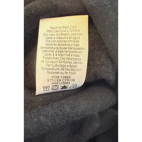 Beyond Yoga Overlapping Jumpsuit Sz XL Black Fleece Super Soft Roomy Drop Waist - Picture 10 of 16